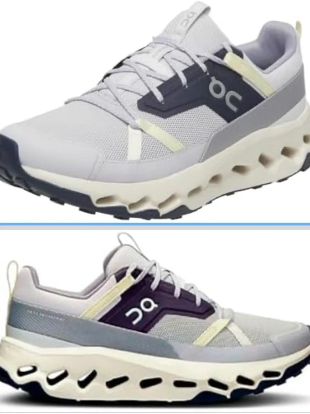 On Running Cloudnova Lightweight Sneakers in Light Gray & Lavender - Picture 1 of 15